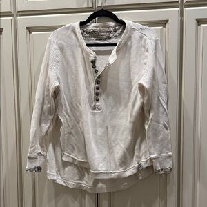 We The Free Cream Long Sleeve Henley